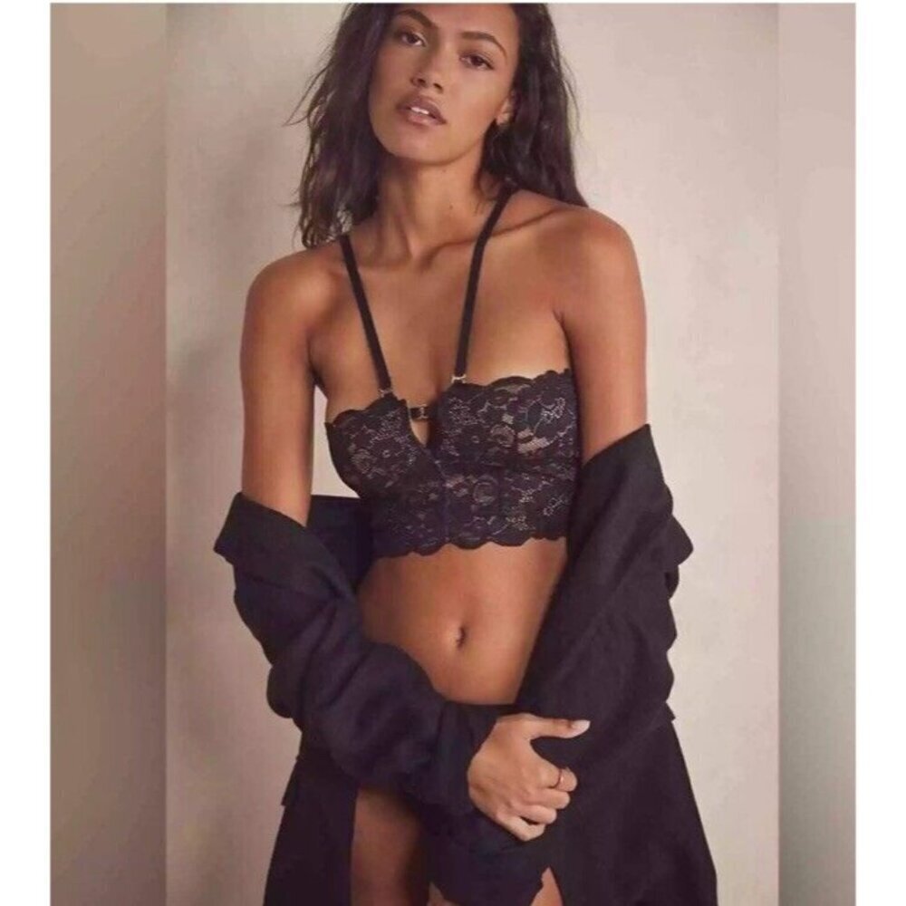 We are HAH Top 2 Bottom Cami Lingerie Black Noir Sold Out Size Small NEW 1B - Picture 2 of 10